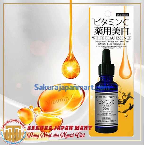 Tinh chất nhau thai Pure Beau Essence 100% 25ml(Màu vàng)